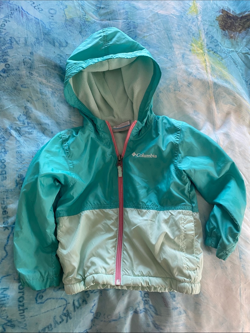 Columbia Turquoise & Mint 2t Hooded Jacket